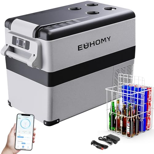 EUHOMY 47QT 12 Volt Refrigerator, -4℉~68℉ Portable Fridge for Car by EUHOMY