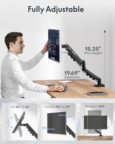 FLEXISPOT EN2 48"x24" Standing Desk Bundle with Monitor Mount, Maple - Image 3
