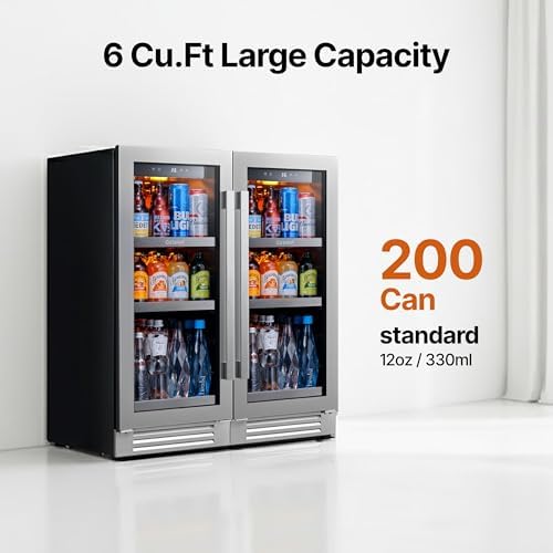 Ca'Lefort 30'' Beverage Refrigerator, 200 Can Beverage Fridge Under Counter - Image 2