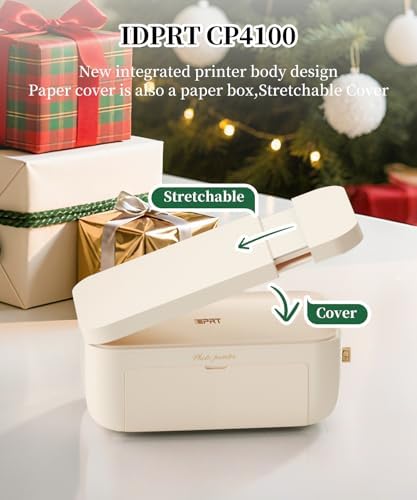 iDPRT 4x6 Photo Printer with 108 Sheets & 2 Ribbons,Instant Picture Printer - Dye Sublimation, Portable Color Photo Printers for iPhone, Android, WI-Fi Connnecting, Home Use - Image 5