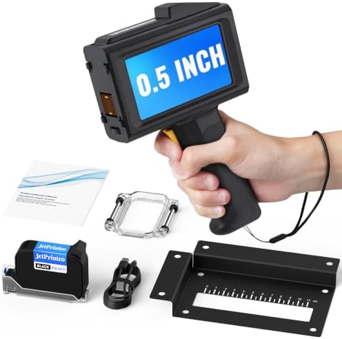 0.5 Inch Print Height Intelligent JC01 Handheld Inkjet Printer (Black) by Unknown