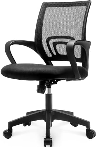 NEO CHAIR Office Computer Chair Ergonomic Mid-Back Desk Chair, Mesh Black by NEOCHAIR