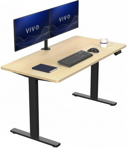 VIVO Light Wood 55 x 28 in Standing Desk, DESK-KIT-1B55C by VIVO