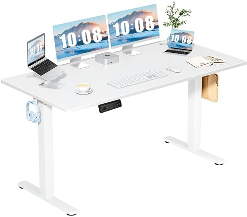 DUMOS 63 Inch Electric Standing Desk, Memory Adjustable Home Office Desk by DumosLifestyle