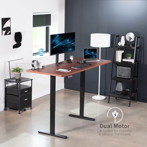 VIVO Dark Walnut 71 x 30 in Standing Desk, DESK-KIT-E2B7D - Image 4