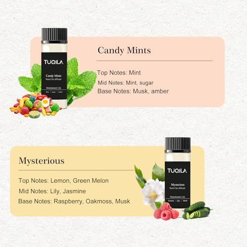 Waterless Diffuser Essential Oil Set(6X 20mL), Luxury Aroma Scent Oil - Image 3