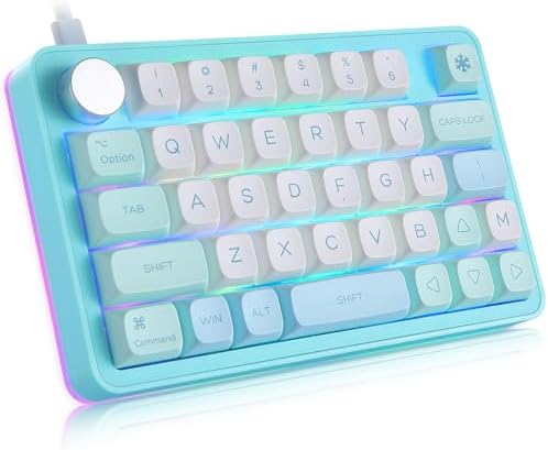 Koolertron One-Handed Mechanical Keyboard, 39 Macro Keys(39 Keyboard Blue) by Koolertron