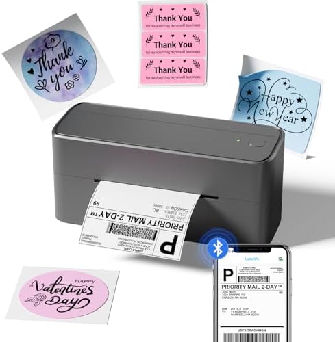 Phomemo Bluetooth Shipping Label Printer,241BT Label Printer & 20Pcs Labels by Phomemo