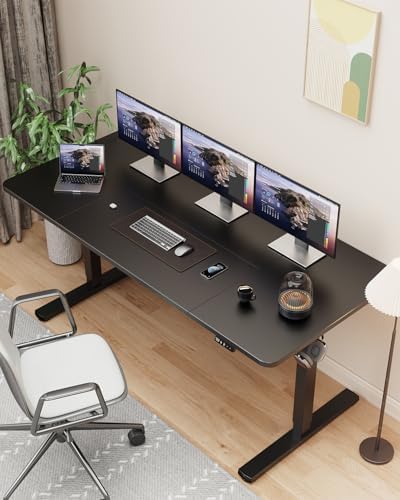63" Large Electric Standing Desk Adjustable Height for Home Office - Image 2