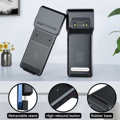 POS XP-P1 Portable Thermal Printer, USB & Bluetooth, 58mm Paper Width, High-Speed Printing, 1D/2D Barcode Scanning, Compatible with Windows, Linux, Android, iOS (Black) - Image 6