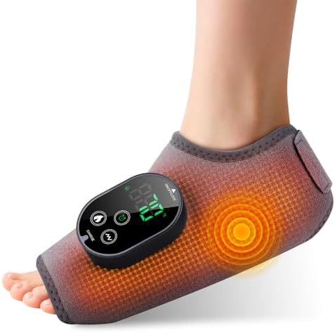Foot Massager for Neuropathy and Plantar Fasciitis Relief Ankle Heating Pad by WoloyHeatie