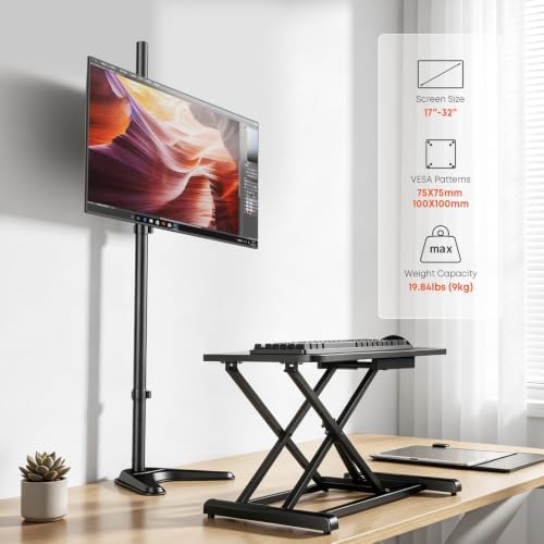 PUTORSEN Single Tall Monitor Stand with 48 inch Pole - Image 2