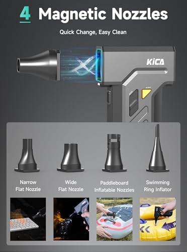 Kica Jet Fan Ultra Compressed Air Duster, 130,000 RPM Electric Air Duster - Image 5