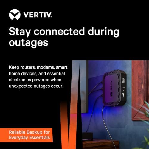 Vertiv Liebert PowerUPS 100 PUL-350LVT Lithium-Ion UPS Battery Backup 350VA - Image 3
