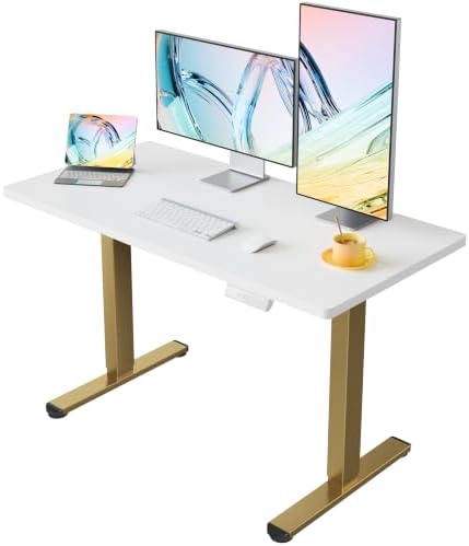 HUANUO 48x24 Inch Electric Standing Desk, Height Adjustable by HUANUO
