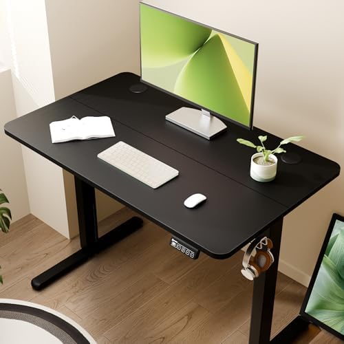 40"x24" Standing Desk, Height Adjustable Sit-Stand Home Office, Black - Image 5