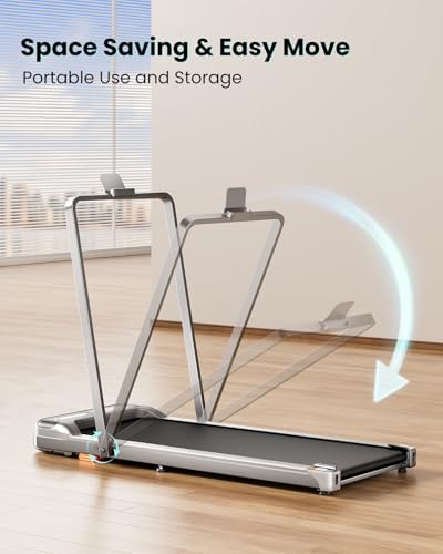 Abonow Walking Pad with Handle Bar - 2 in 1 Under Desk Treadmill - Image 5