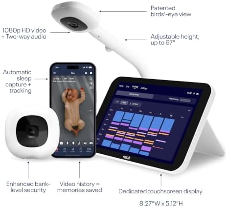 Nanit Smart Baby Video Monitor System with Floor Stand & 8" Display Screen - Image 2
