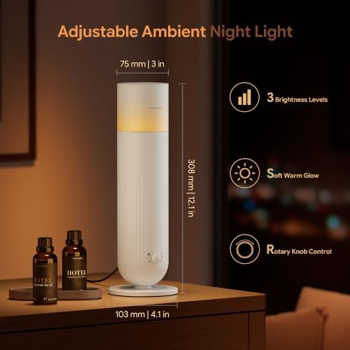 Airversa U1 Smart Hotel Waterless Essential Oil Diffuser for Room, White - Image 4