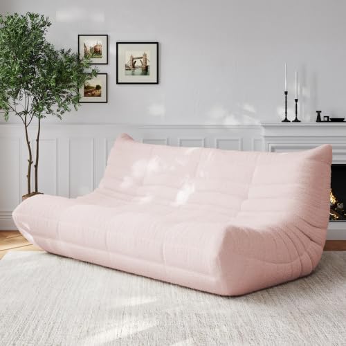 3 Seater Adults Bean Bag Chairs Togo Couch Comfy Lazy Floor Sofa by SYFERLORY