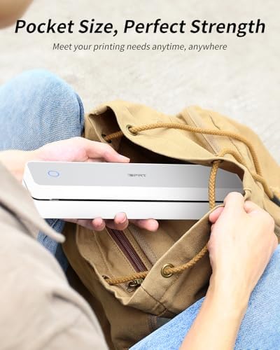 iDPRT Portable Thermal Printer, MT610 Pro Wireless for Travel, 300DPI Bluetooth Inkless Printer Support 8.5" X 11" US Letter& A4&A5 Thermal Paper for Home, Compatible with iOS, Android, Laptop, White - Image 4