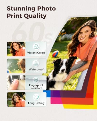 HPRT 4X6 Photo Printer for iPhone & Android, with 108 Sheets & 2 Ink Ribbon - Image 2