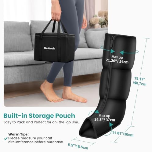 Nekteck Air Compression Leg Massager for Circulation and Pain Relief FSA - Image 4