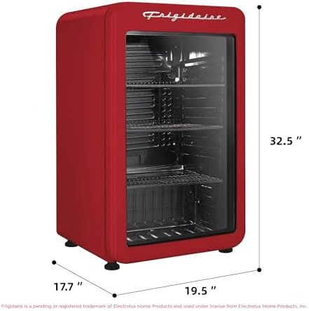 Frigidaire Retro Compact Refrigerator with Glass Door, 3.2 cu ft Countertop Fridge, Rounded Corners, Premium, for Office, Bedroom, Dorm Room, Cabin - Image 5
