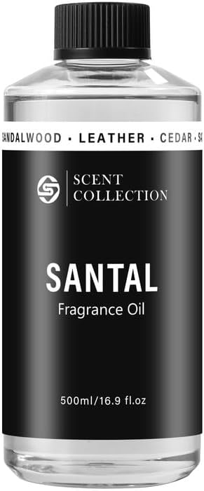 Luxury Hotel Scent Santal 500ml/16.9Fl oz Diffuser Oil Waterless Essential by scentcollection
