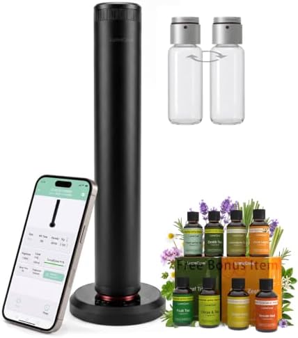 Waterless Essential Oil Diffuser Cold Air Nebulizing Desk Scent Diffuser by LumeCove