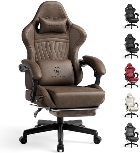GTPLAYER Gaming Chair, Comfort Computer Office Chair for Adults,Light Brown by GTPLAYER