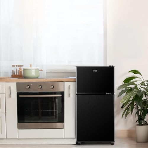 3.5 Cu.Ft Compact Refrigerator with Freezer – 2-Door, Black - Image 6