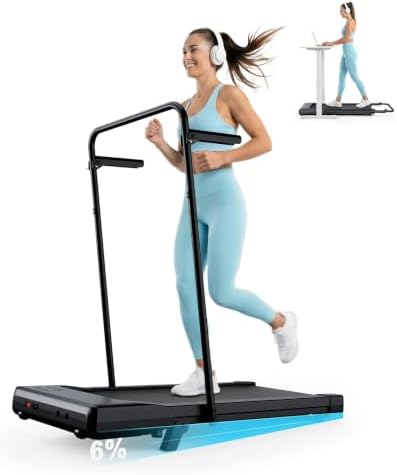 MJWW 6% Incline Walking Pad, Smart AI Under Desk Treadmill for Home by MJWW