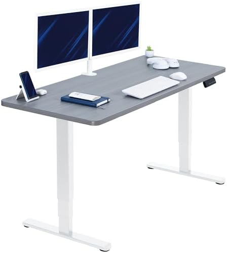 VIVO Dark Gray 60 x 24 in Standing Desk, DESK-KIT-2W6G by VIVO