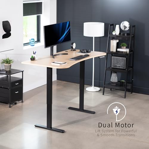 VIVO Light Wood 60 x 24 in Standing Desk, DESK-KIT-E2B1C - Image 3