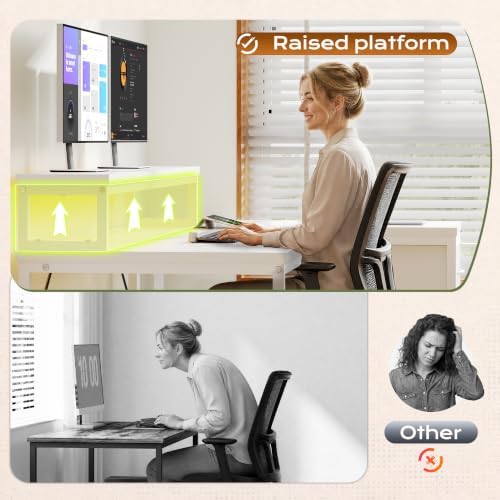 EnHomee 55" White L Shaped Desk with 3 Storage Drawers for Home Office - Image 6