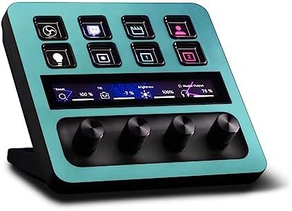 MightySkins Skin Compatible with Elgato Stream Deck + - Solid Turquoise | Protective, Durable, and Unique Vinyl Decal wrap Cover | Easy to Apply, Remove, and Change Styles | Made in The USA by MIGHTY+SKINS