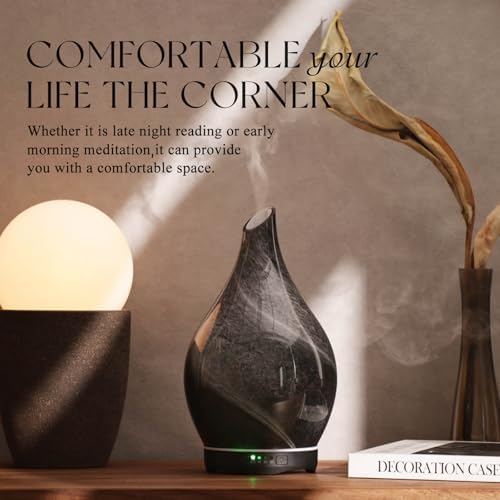 Porseme 280ml Remote Essential Oil Diffuser 3D Glass Ultrasonic Mist 7H - Image 4