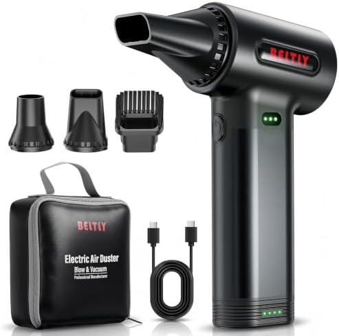 FT50 Rechargeable Compressed Air Duster with Removable Battery by BELTLYAirDusterCarVacuum