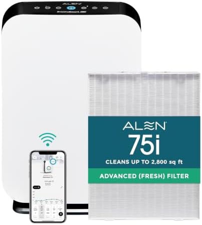 Alen 75i HEPA Air Purifier, Advanced Filter, Covers 2,800 Sq Ft by AlenCorp
