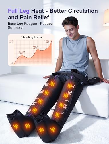RIKE Leg Compression Massager with Heat for Circulation and Pain Relief FSA - Image 6