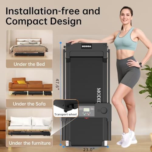 3 in 1 Under Desk Treadmill with Incline Walking Pad for Home & Office - Image 7