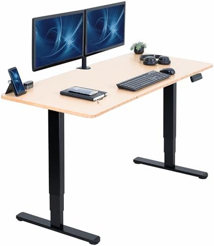 VIVO Real Bamboo 60 x 24 in Standing Desk, DESK-KIT-2B6O by VIVO