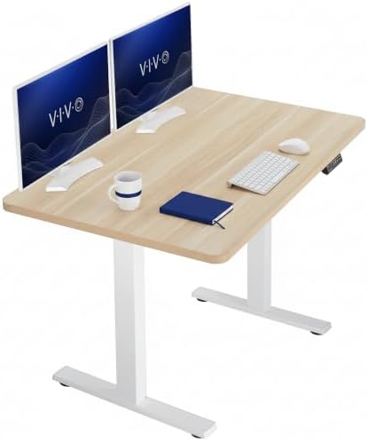 VIVO Light Wood 48 x 30 in Standing Desk, DESK-KIT-1W5C by VIVO