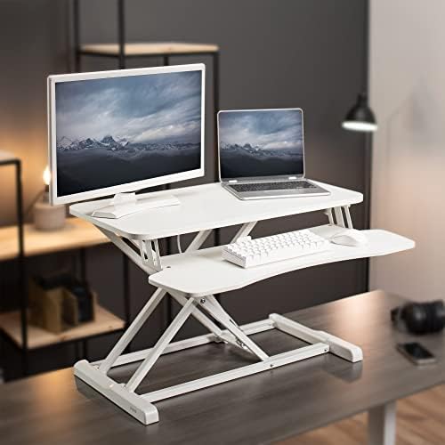 VIVO White 32 in Standing Desk Converter, DESK-V000KW - Image 2