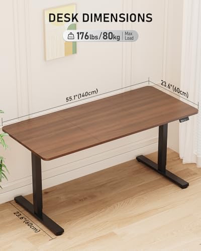55" Large Electric Standing Desk Adjustable Height for Home Office - Image 3