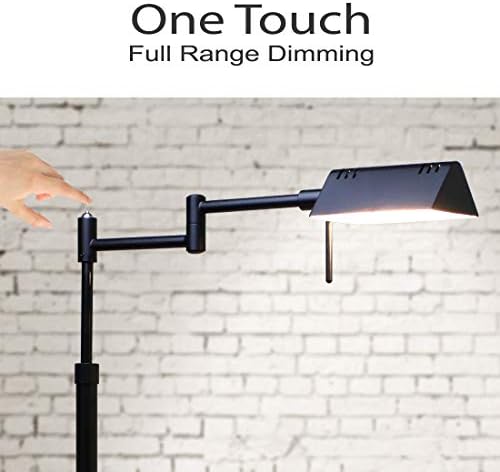 O'Bright Brook Adjustable Dimmable LED Pharmacy Floor Lamp, Black - Image 3