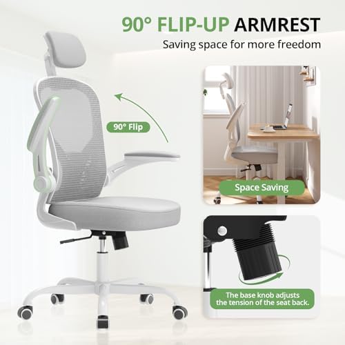 Synorla Office Chair|330LBS Capacity Ergonomic Desk Chair - Image 4