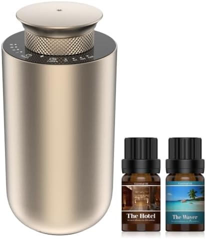 2026 Upgraded Rechargeable Waterless Car Scent Diffuser Kit, Auto On/Off by ASCENTYER