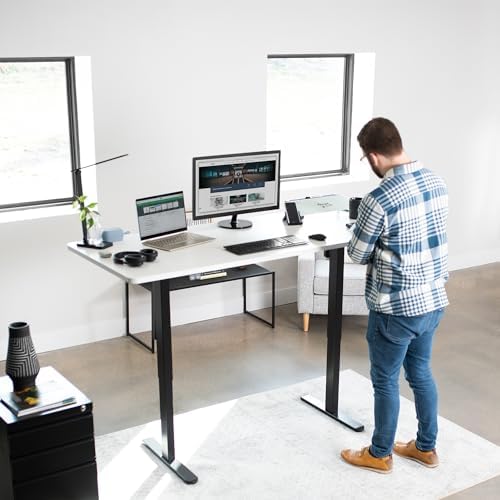 VIVO White 71 x 30 in Standing Desk, DESK-KIT-0B7W - Image 5
